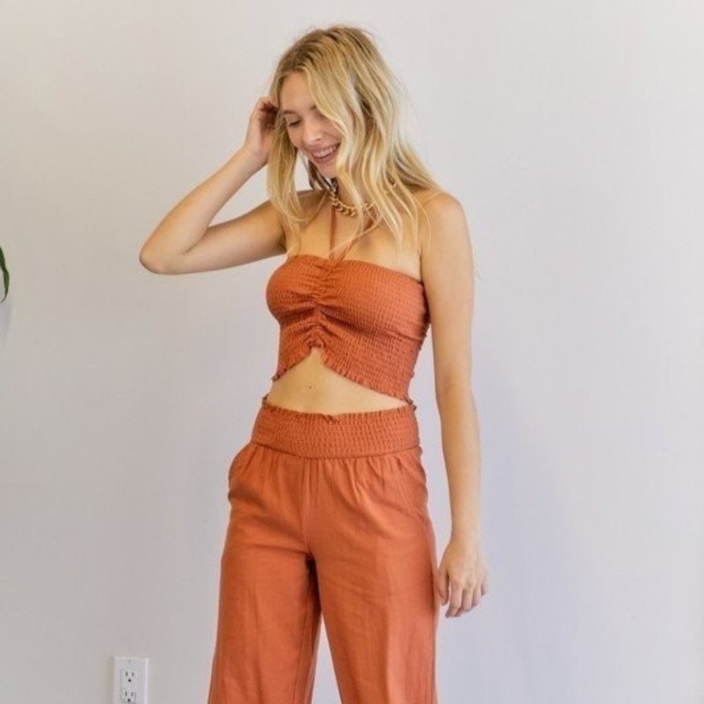 Cabana Chic Set in Cognac